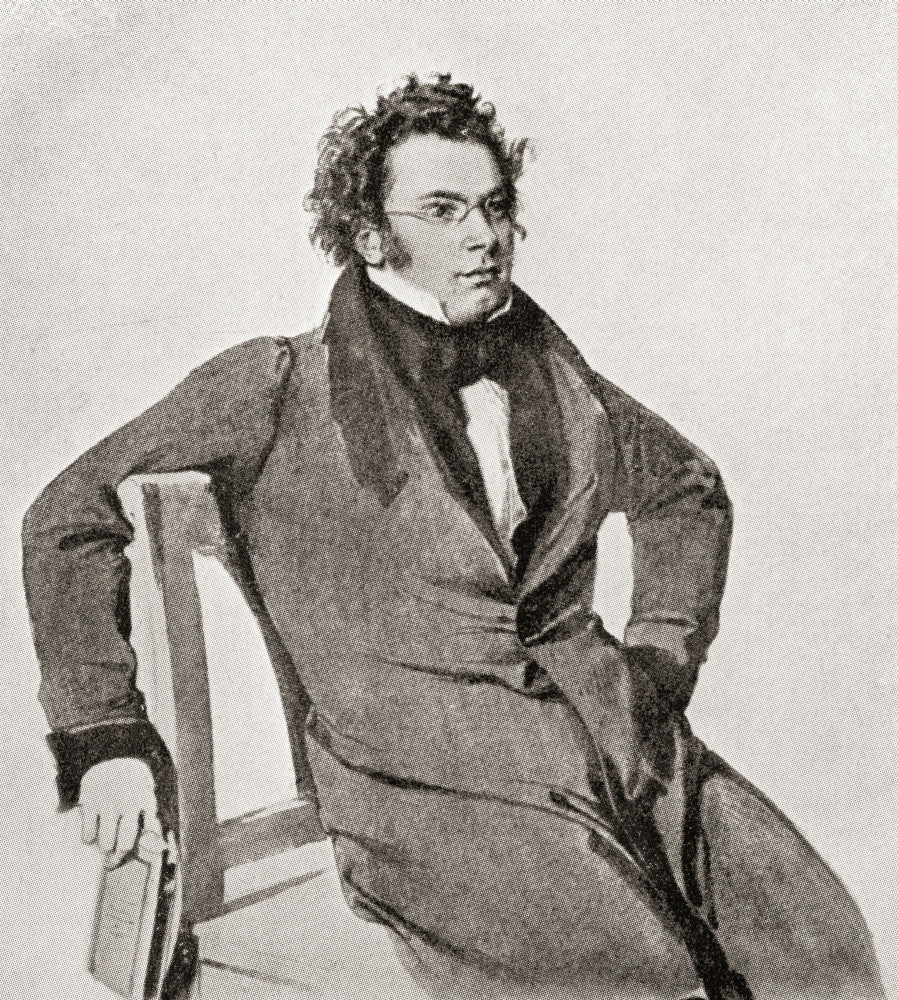 Franz Schubert Poster Print - Artwork by Wilhelm August Rieder