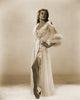 Elizabeth Montgomery - Hand on Hip in White Robe Photo Print