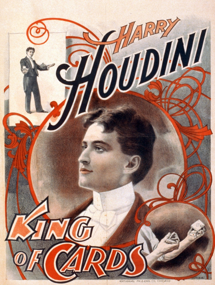 Harry Houdini History Poster Print | Available in Multiple Sizes