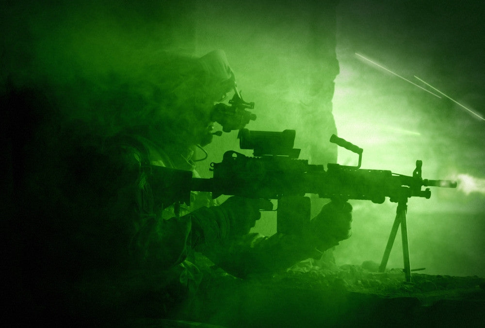 U.S. Army Ranger Night Vision Combat Scene Poster Print