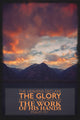 Red Sky Over Rugged Mountains with Psalm 19:1 Fine Art Print by Tim Antoniuk