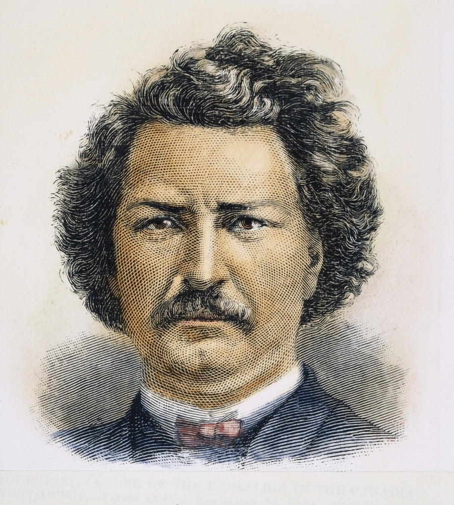 Louis Riel Canadian Insurgent Leader Wood Engraving Print