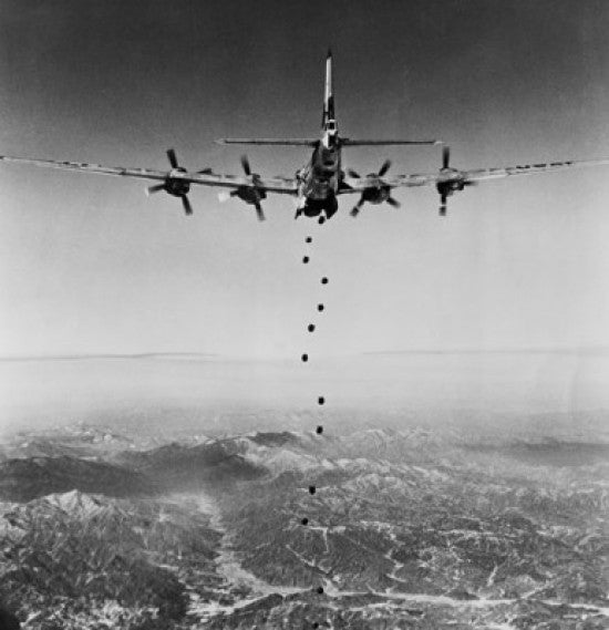 B-29 Superfortress Bombing Run Poster Print – Korean War 1951