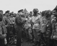 General Dwight D. Eisenhower with 101st Airborne Soldiers Poster Print by John Parrot