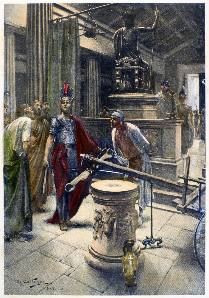 Alexander the Great Cuts the Gordian Knot Fine Art Print