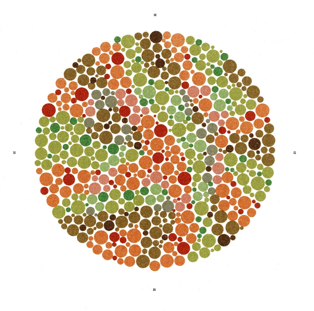 Ishihara Color Blindness Test Fine Art Print by Science Source