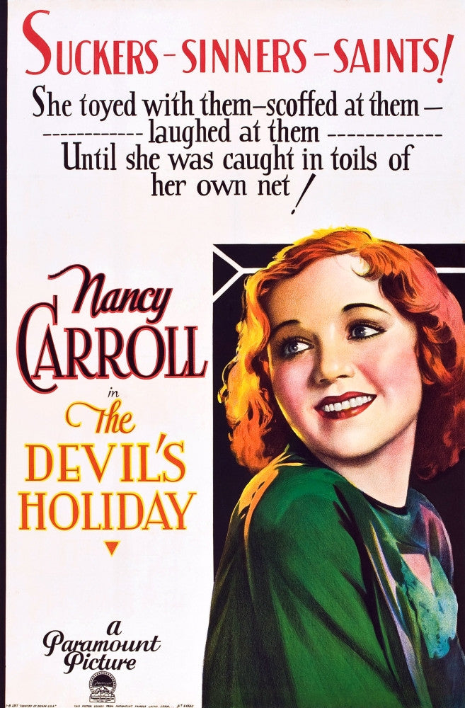 The Devil's Holiday Movie Poster Art Print (1930) | Posterazzi