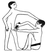 Circumcision in Ancient Egypt Fine Art Print - Line Drawing from Saqqara