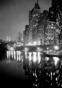 Night Scene at Central Park Fine Art Print - USA New York City