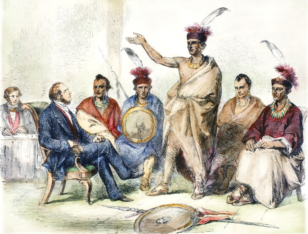 Kaw Delegation Fine Art Print - 1857 Conference of Native Americans