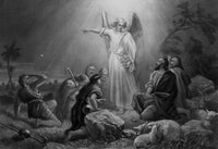 The Angel Gabriel Announcing the Birth of Jesus Fine Art Print by John Parrot