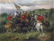 Battle of Cowpens 1781 Colored Engraving Fine Art Print by Granger Collection