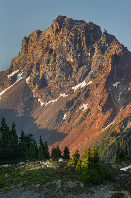 Backcountry Campsite at Yellow Aster Butte Basin Art Print by Alan Majchrowicz