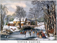Winter Pastime Fine Art Print by Currier & Ives | Granger Collection