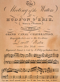 Erie Canal Songsheet Fine Art Print - 'The Meeting Of The Waters' Cover