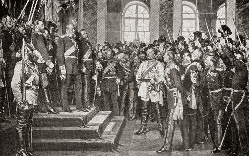 The Proclamation of William I as German Emperor Fine Art Print - Versailles 1871