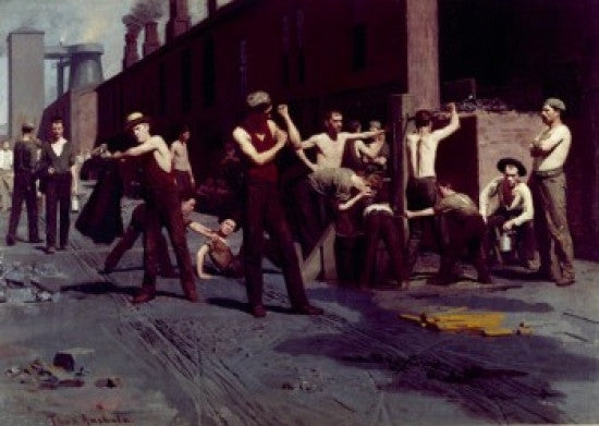 The Ironworkers' Noontime Fine Art Print by Thomas Polluck Anshutz