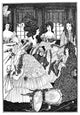 Beardsley: Rape Of Lock - The Battle Of The Beaux And The Belles Fine Art Print by Aubrey Vincent Beardsley