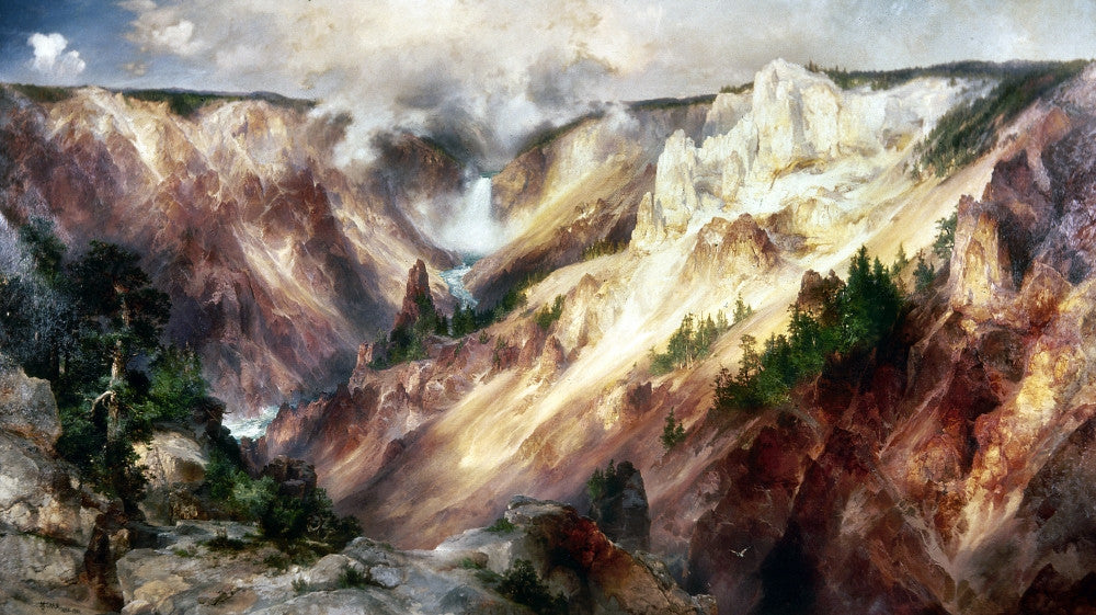 Grand Canyon of the Yellowstone Fine Art Print by Thomas Moran