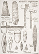 Neolithic Implements Fine Art Print from H.G. Wells' Outline of History