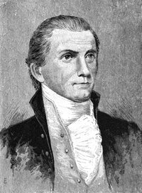 James Monroe Wood Engraving Fine Art Print - 19th Century