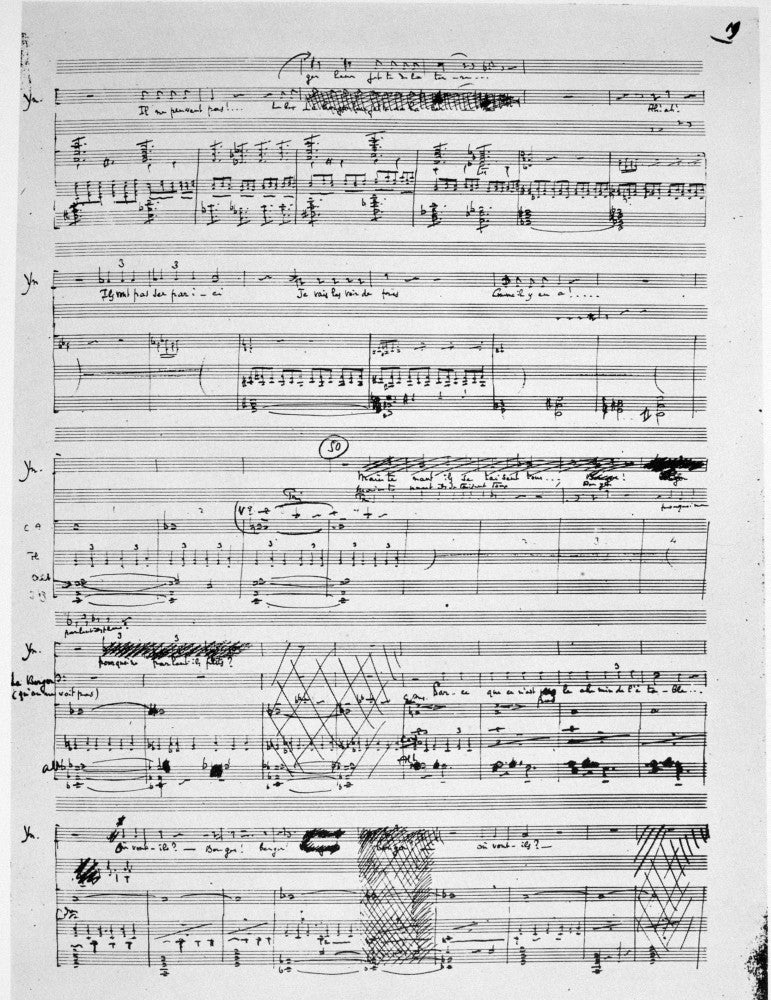 Debussy Manuscript Fine Art Print - Pelleas et Melisande