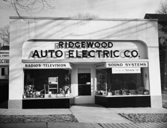 Facade of Electronics Store Fine Art Print - Ridgewood, NJ
