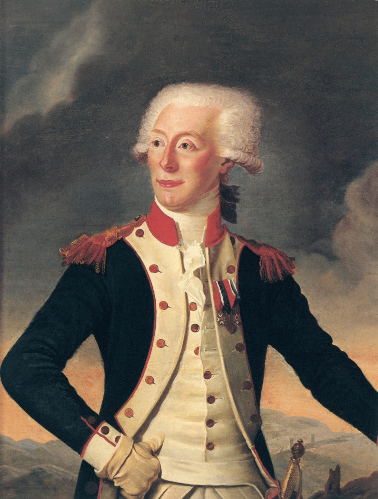 Marquis De Lafayette Fine Art Print - Oil on Canvas by Joseph Boze (1790)