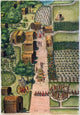 Algonquian Village Fine Art Print - 1590 Engraving by Theodor De Bry