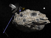 Galileo Spacecraft Discovers Dactyl: First Asteroid Moon Poster Print