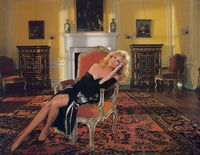Morgan Fairchild Photo Print - Black Robe in Chair