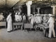 Branding Smoked Hams at Meat Packing Establishments, 1910 - Fine Art Print