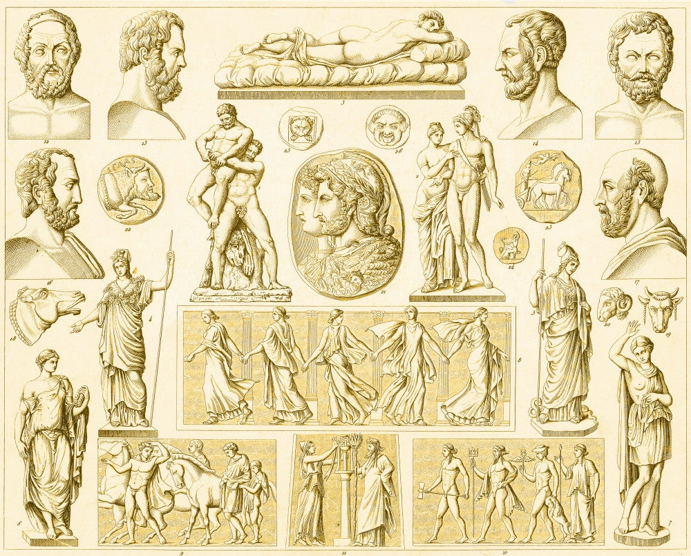 Greek and Roman Mythological Figures Fine Art Print by Science Source