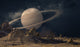 View of Saturn from Mars Fine Art Print by Richard Desmarais