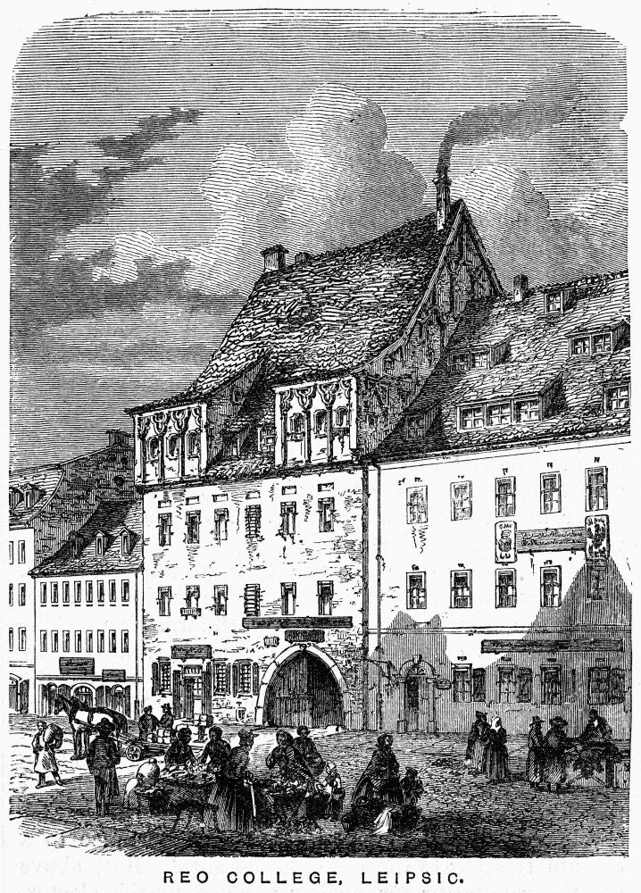 University of Leipzig 19th Century Wood Engraving Poster Print by Granger Collection