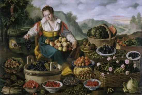 The Fruit Dealer Fine Art Print by Vincenzo Campi | Posterazzi