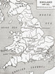 A Map of England 1066 - 1485 Fine Art Print by Hilary Jane Morgan
