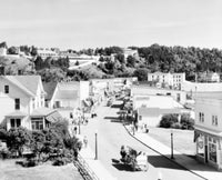 USA Michigan Street Scene on Mackinac Island Fine Art Print
