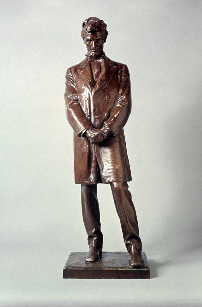 Abraham Lincoln Statue Bronze Working Model Fine Art Print by Daniel Chester French