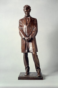 Abraham Lincoln Statue Bronze Working Model Fine Art Print by Daniel Chester French
