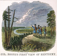 Daniel Boone's First View of Kentucky - Wood Engraving Print