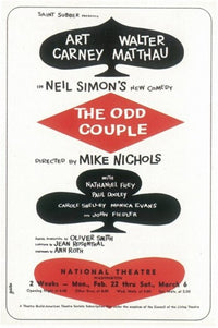The Odd Couple Movie Poster - Broadway Style (11x17)
