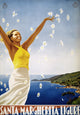 Vintage Italian Travel Poster Print - Santa Margherita Ligure 1951