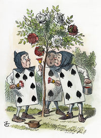 Alice in Wonderland Queen of Hearts Garden Fine Art Print by Sir John Tenniel