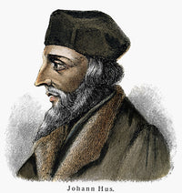 Jan Hus Fine Art Print - 19th Century German Engraving