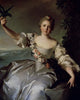 Portrait of Marquise d'Antin Fine Art Print by Jean-Marc Nattier