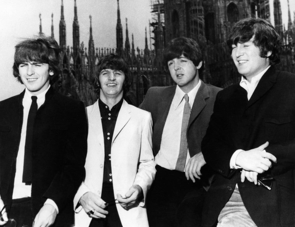 The Beatles in Milan, Italy - 1965 Photograph Poster Print