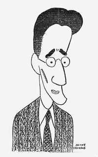 George Simon Kaufman Caricature Fine Art Print by Aline Fruhauf