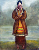 Native American Woman Portrait - Christian Native American Art Print