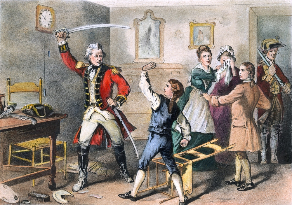 Andrew Jackson Lithograph Print - 'Brave Boy Of The Waxhaws' by Currier & Ives